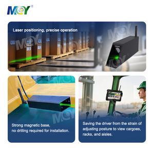 MCY AI Pedestrian Detection <strong>Wireless</strong> AI <strong>Camera</strong> with Flashing Alarm 4 Channel 7inch Split <strong>Monitor</strong> for Heavy Duty Truck Forklift - Product Image 2