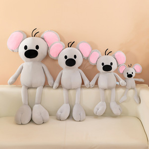Peluche personnalisée <span class=keywords><strong>Garfield</strong></span> Little Squeaky Mouse, jouet en peluche souris grise, poupée en peluche, coussin doux, pour machine à griffes, vente en gros, cadeau pour enfants - Product Image 4