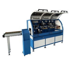 Automatic UVLED Screen <b>Printer</b> Tube <b>Printer</b> 5 Station Monochrome Glass <b>Cups</b> Bottles Used Condition Treatment PLC <b>Printer</b> Automat - Product Image 1