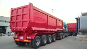 Semi-remorque benne basculante hydraulique robuste à 3, 4 ou 5 essieux, capacité 40, 50 ou 60 mètres cubes - Product Image 4