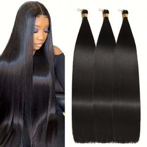 Extensiones de Cabello Sintético Liso al por Mayor, Color Piano, Alta Calidad, Resistentes al Calor, Punta Nano 30 - Product Image 1