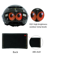 Pantalla LED para Casco de Motocicleta, Luz de Advertencia, Luz Trasera RGB para Ciclismo Nocturno, Personalizable, Pantalla LED de Alto Brillo Programable por Aplicación