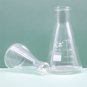 Huida Erlenmeyer Flask 250ml Borosilicate Glass Laboratory Conical Flask - Product Image 1
