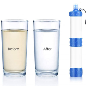 Système de purification d'eau Survivor Filter Pro pour la survie - Filtre à eau portable léger à pompe manuelle pour la randonnée et <span class=keywords><strong>le</strong></span> trekking - Product Image 1