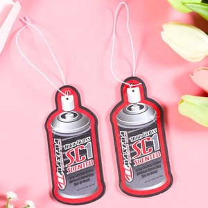 Désodorisants de voiture suspendus en papier personnalisés avec logo sur mesure, parfums variés longue durée, en gros pour promotions et cadeaux - Product Image 5