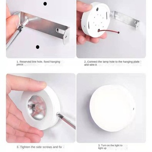 Style ferme 5W COB Mini projecteur LED Ultra-mince monté en surface IP54 CRI93 360 Angle de faisceau corps de lampe en aluminium pour armoire - Product Image 4