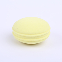 Vente flash : éponges de maquillage professionnelles en velours en forme de macaron, sans latex, poudre cosmétique pour femmes et filles, services de fabrication