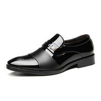 Sepatu Kulit PU Formal Pria Berkualitas Tinggi, Ringan dan Nyaman, Sepatu Loafer Peninggi untuk Pria