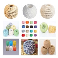 Chanvre sisal Manila Duty nature2 mm 3 mm vert brun fil de jute torsadé ficelle corde tomate plante ficelle boule bobine