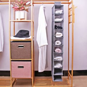Wholesale Eco-Friendly Foldable 10-Layer Hanging Non-Woven Storage <b>Box</b> Home Closet <b>Wardrobe</b> Organizer Clothes Reusable Plastic - Product Image 4