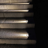 Lumière solaire circulaire lumineuse latérale pour extérieur chemin de promenade parc escalier marche IP65 étanche pied tréteau chemin lumineux