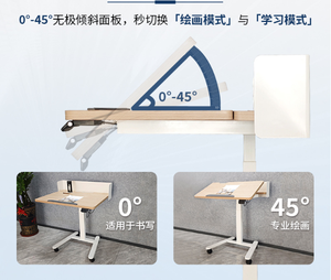 Escritorio Eléctrico <span class=keywords><strong>de</strong></span> Altura Ajustable, Tipo Flip, Tubos <span class=keywords><strong>de</strong></span> Acero <span class=keywords><strong>de</strong></span> Precisión, Fábrica <span class=keywords><strong>de</strong></span> Origen en China, <span class=keywords><strong>Atril</strong></span> para Conferencias, <span class=keywords><strong>Estudio</strong></span>, Dibujo Infantil - Product Image 5