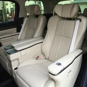 DJZG venda Quente Original luxo assento de carro dois assentos de volta assento interior do carro Nappa VIP Para Toyota Alphard Mercedes Benz