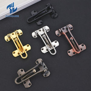 Serrure de porte coulissante de sécurité moderne à barre pivotante boucle de fermoir antivol chambre et salle de bain loquet de <span class=keywords><strong>garde</strong></span> de porte en alliage de Zinc - Product Image 3