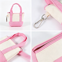 Dompet Kecil Kanvas Warna-warni Cantik, Tempat Penyimpanan Kunci, Earphone, Lipstik Mini, Aksesoris, Tas Genggam Kecil, Warna-warni, Grosir Kustom