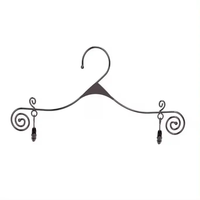 Cintres de luxe avec logo personnalisé cintres de bikini sous-vêtements en métal à pinces ajustables pour affichage