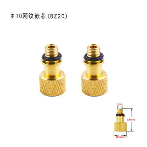 אופני אופניים פליז Presta ורדר צמיג שסתום מתאם ערכת כדור משאבת מחט - Product Image 3