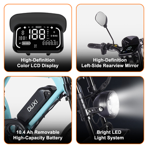 Bicicleta OUXI Mini Fat Bike V8 para Paseos por la <span class=keywords><strong>Playa</strong></span>, Neumáticos Anchos de 16 Pulgadas, Fácil de Pedalar, Diversión de Verano, Bicicleta para Paseos al Aire Libre - Product Image 3