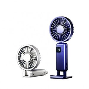 Usb Rechargeable Desktop Foldable Wearable Fans Air Cooling Hand Held Electric Portable Neck Fan With <b>Hook</b> - Product Image 1
