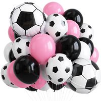 Ensemble de ballons en latex de football, ballons sportifs à l'effigie de stars du football, pour la décoration de fête d'anniversaire de garçons et d'enfants