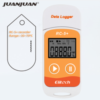 Registrador de Datos de Temperatura de Plástico RC-5 RC-5+ con Informe Digital PDF y Grabador USB OEM para Refrigeración y Cadena de Frío