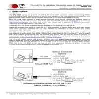 Câble Ttl-232-3v3-2mm 1.8m Oem Ftdi 3.3v 5v Ttl Uart 3.3v Câble convertisseur adaptateur