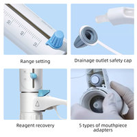 Distributeur à bouche de bouteille, distributeur de type manchon de laboratoire, dispositif d'addition de liquide quantitatif réglable