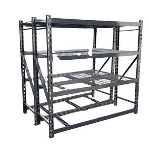 Organisateur à plusieurs niveaux cadre d'empilage de fil réglable résistant jaune pour le carton pliable en métal de garages - Product Image 3