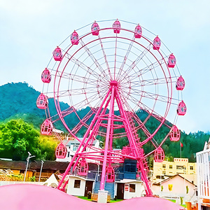 <span class=keywords><strong>Grande</strong></span> <span class=keywords><strong>Roue</strong></span> en Acier Métallique d'Extérieur 30-120m pour Parc d'Attractions, Manège Scénique pour Enfants avec Éclairage LED à Vendre - Product Image 1