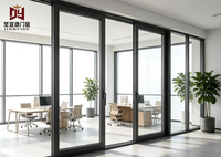 Portes coulissantes en aluminium étanches pour projets résidentiels, sur mesure, OEM, ODM, portes de stockage, portes d'entrée, certifiées CE, vente en gros