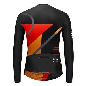 Ensemble de maillots respirants au design innovant, séchage rapide, manches courtes, avec bretelles, rembourrés, uniforme d'équipe, vente en gros, maillot de cyclisme pour hommes - Product Image 3