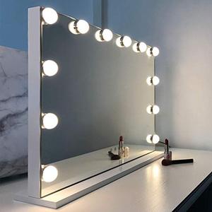 Nuevo Espejo Cosmético de Escritorio con Lámpara <span class=keywords><strong>LED</strong></span> de 110-220V, Base Metálica, Luz de 6000K <span class=keywords><strong>para</strong></span> <span class=keywords><strong>Tocador</strong></span> - Product Image 5