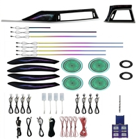 Kit d'éclairage d'ambiance intérieur LED pour BMW F30 2013-2019, conduite à droite (RHD), avec couvercles de haut-parleurs Symphony et éclairage d'accoudoir de porte Galaxy