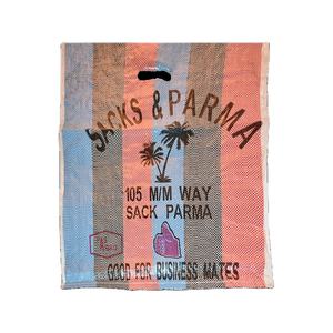 Bolsas de plástico tejidas Pp para mercado pequeño, bolsas de compras de Color de tira para Ghana,Mauritania,Congo,Togo, mercado africano con asa - Product Image 2