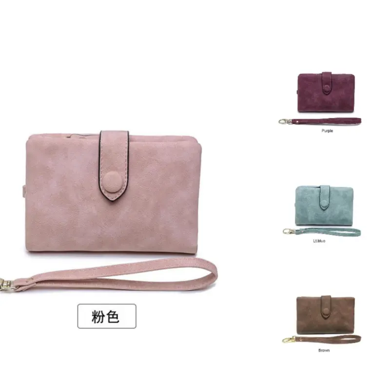 Wallet For Women Short Purse Soft Pu Leather Korean Cute Tri-fold Card Holder Ladies Small Standard Wallets Bag women wallet