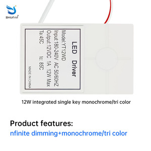 Bán buôn đơn sắc/Tricolor 12V một phím mờ với Led điều khiển cung cấp gương cảm ứng cảm biến chuyển đổi sensores cảm ứng Para espejo - Product Image 4