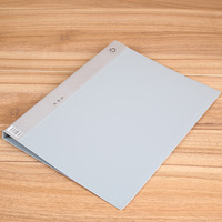 Porte-documents A4 épais personnalisé avec logo, en PP, feuilles mobiles, feuille d'information, pince simple, impression UV, direct usine 301