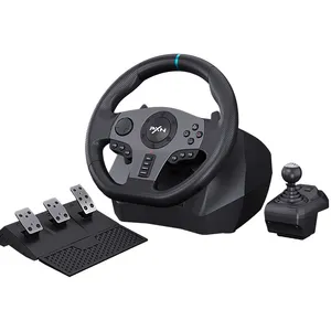 Pxn V9 Bedrade Vibratie Sim Gaming Race Stuur Voor Pc, Ps3, Ps4, Xbox One & Series, Schakelaar, Met Shifter/Pedalen