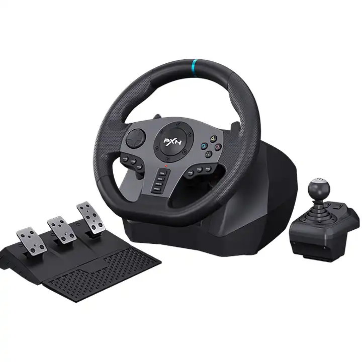 PXN-V9 Racing Gaming Steering Wheel Pedals Set Bus Driving Simulator for  Xbox PC