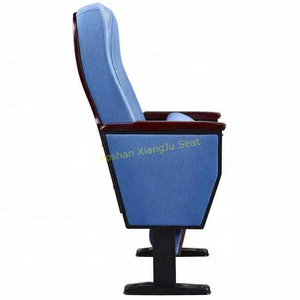 Contreplaqué de <span class=keywords><strong>prix</strong></span> direct d'usine XJ-229 pliant les chaises durables d'auditorium d'église de théâtre avec la table pliante - Product Image 3