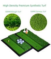 Mat Golf Mini Portabel GAOPIN GP-1016 Dual-Turf Laris Manis, Tahan Lama untuk Latihan Memukul dan Chipping di Dalam dan Luar Ruangan