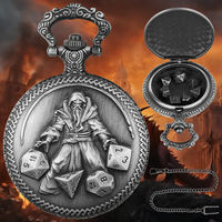 Cadeaux Dungeons & Dragons : Boîte à dés vintage personnalisée avec mini-dés en métal, matériaux recyclés durables, finition dorée