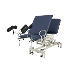 سرير فحص نسائي كهربائي بثلاثة أقسام قابل للتعديل، سرير علاج طبيعي، طاولة توليد مع مسند للقدمين - Product Image 3