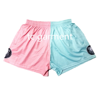 Fermuar cep süblimasyon futbol giyim ile yüksek kaliteli özelleştirilebilir Logo Polyester Rugby Footy şort