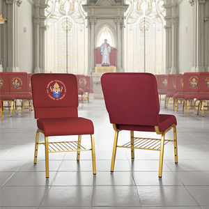 أرخص الملكي الأحمر النبيذ رخيصة الكنيسة المنبر كراسي للبيع/المتشابكة كراسي صالات مع الجيب الخلفي - Product Image 1