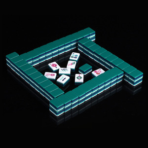 Family Entertainment American <b>Mahjong</b> Tiles 4-Player Western <b>Mahjong</b> Game <b>Set</b> Black Single-Layer Custom <b>Mahjong</b> <b>Set</b> - Product Image 5