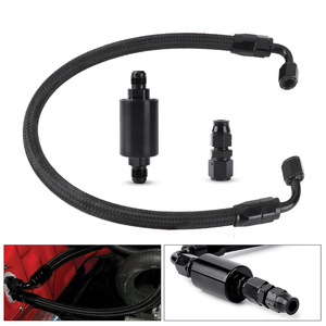 Manguera de combustible modificada con conector para Honda Civic 96-00 EK B D H Series, pieza de repuesto de aleación de aluminio y nailon - Product Image 5