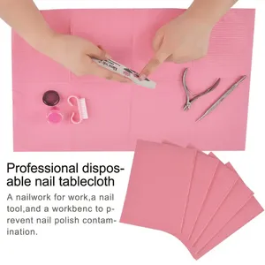 Tapis de nettoyage pour ongles, 20 pièces, tampons de nettoyage jetables, nappes non tissées imperméables, outil de manucure pour soins des ongles - Product Image 5