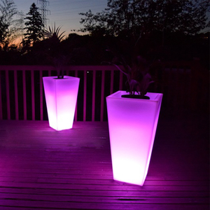 Pots de fleurs à charge solaire avec lumière LED, grands pots de fleurs de <span class=keywords><strong>jardin</strong></span> <span class=keywords><strong>lumineux</strong></span> illuminés, plastique <span class=keywords><strong>lumineux</strong></span> <span class=keywords><strong>pour</strong></span> l'extérieur - Product Image 5