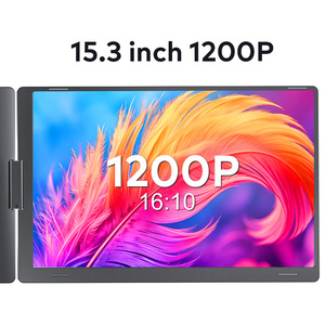 จอภาพพกพาแบบสามจอขนาด 15.3 นิ้ว DisplayLink ชนิด Type-C IPS LCD FHD 1920x1200 ใช้งานร่วมกับแล็ปท็อปและเดสก์ท็อปได้ - Product Image 6